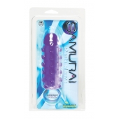 Закрытая фиолетовая насадка с пупырышками SAMURAI PENIS SLEEVE PURPLE - 14,5 см. - NMC - в Тамбове купить с доставкой