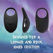 Черное эрекционное виброкольцо Thor Cockring - FeelzToys - в Тамбове купить с доставкой