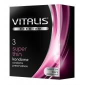 Ультратонкие презервативы VITALIS PREMIUM super thin - 3 шт. - Vitalis - купить с доставкой в Тамбове