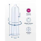 Презервативы MY.SIZE размер 64 - 3 шт. - My.Size - купить с доставкой в Тамбове