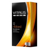 Ребристые презервативы VITALIS PREMIUM ribbed - 12 шт. - Vitalis - купить с доставкой в Тамбове