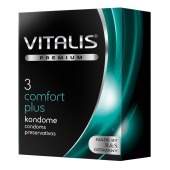 Контурные презервативы VITALIS PREMIUM comfort plus - 3 шт. - Vitalis - купить с доставкой в Тамбове