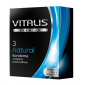 Классические презервативы VITALIS PREMIUM natural - 3 шт. - Vitalis - купить с доставкой в Тамбове