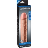 Телесная насадка Fantasy X-tensions Perfect 2  Extension - 20,3 см. - Pipedream - в Тамбове купить с доставкой