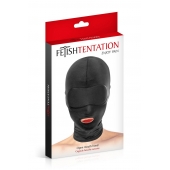 Сплошная маска на голову с прорезью для рта - Fetish Tentation - купить с доставкой в Тамбове