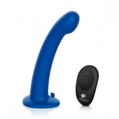 Синяя насадка Remote Control P-Spot G-Spot с черными трусиками - 20 см. - Pegasus - купить с доставкой в Тамбове