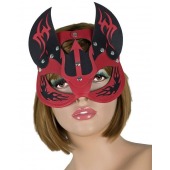 Маска дьяволицы с рожками - LOVETOY (А-Полимер) - купить с доставкой в Тамбове