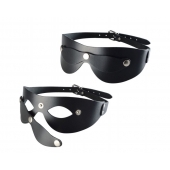 Черная кожаная маска  Новичок - Sitabella - купить с доставкой в Тамбове