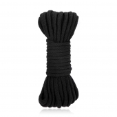 Черная хлопковая веревка для связывания Bondage Rope - 10 м. - Lux Fetish - купить с доставкой в Тамбове