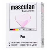 Супертонкие презервативы Masculan Pur - 3 шт. - Masculan - купить с доставкой в Тамбове