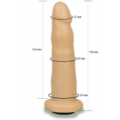 Телесная насадка Harness - 15,8 см. - LOVETOY (А-Полимер) - купить с доставкой в Тамбове