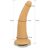 Телесная гладкая насадка Harness - 13,3 см. - LOVETOY (А-Полимер) - купить с доставкой в Тамбове