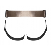 Бронзовый пояс для насадок Curious Harness - Strap-on-me купить в Тамбове с доставкой в Orgasmix.ru Бронзовый пояс для насадок Curious Harness - Strap-on-me - купить с доставкой в Тамбове