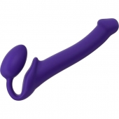 Фиолетовый безремневой страпон Silicone Bendable Strap-On - size M - Strap-on-me - купить с доставкой в Тамбове