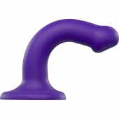 Фиолетовый фаллоимитатор-насадка Strap-On-Me Dildo Dual Density size S - 17 см. - Strap-on-me купить в Тамбове с доставкой в Orgasmix.ru Фиолетовый фаллоимитатор-насадка Strap-On-Me Dildo Dual Density size S - 17 см. - Strap-on-me - купить с доставкой в Тамбове