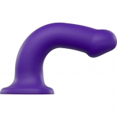 Фиолетовый фаллоимитатор-насадка Strap-On-Me Dildo Dual Density size L - 19 см. - Strap-on-me - купить с доставкой в Тамбове