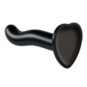 Черный фаллоимитатор-насадка Strap-On-Me P G spot Dildo size S - 16,4 см. - Strap-on-me - купить с доставкой в Тамбове