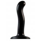 Черный фаллоимитатор-насадка Strap-On-Me P G spot Dildo size S - 16,4 см. - Strap-on-me - купить с доставкой в Тамбове