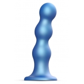 Голубая насадка Strap-On-Me Dildo Plug Balls size S - Strap-on-me - купить с доставкой в Тамбове