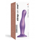 Фиолетовая насадка Strap-On-Me Dildo Plug Curvy size L - Strap-on-me - купить с доставкой в Тамбове