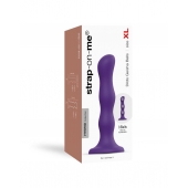 Фиолетовая насадка Strap-On-Me Dildo Geisha Balls size XL - Strap-on-me - купить с доставкой в Тамбове