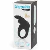 Черное эрекционное виброкольцо Happy Rabbit Rechargeable Rabbit Cock Ring - Happy Rabbit - в Тамбове купить с доставкой