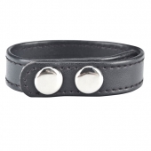 Кольцо на пенис SNAP COCK RING из искусственной кожи на клепках - BlueLine - в Тамбове купить с доставкой