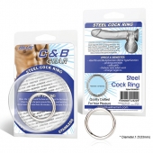 Стальное эрекционное кольцо STEEL COCK RING - 3.5 см. - BlueLine - в Тамбове купить с доставкой