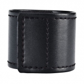 Хомут-утяжка для мошонки из искусственной кожи на липучке VELCRO BALL STRETCHER- 4 см. - BlueLine - в Тамбове купить с доставкой