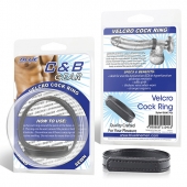 Кольцо на пенис из искусственной кожи на липучке VELCRO COCK RING - 5 см. - BlueLine - в Тамбове купить с доставкой