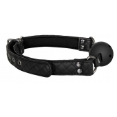 Черный кляп-шарик BALL GAG DIAMOND - Dream Toys - купить с доставкой в Тамбове