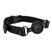 Черный кляп-шарик BALL GAG DIAMOND - Dream Toys - купить с доставкой в Тамбове