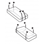 Фиксаторы для кровати WRAPAROUND MATTRESS RESTRAIN - Pipedream - купить с доставкой в Тамбове