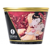 Массажная  свеча Sparkling Strawberry Wine с ароматом клубничного вина - 170 мл. - Shunga - купить с доставкой в Тамбове