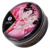 Массажная свеча Rose Petals с ароматом розы - 30 мл. - Shunga - купить с доставкой в Тамбове