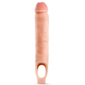 Телесная насадка-удлинитель 11.5 Inch Silicone Cock Sheath Penis Extender - 29,2 см. - Blush Novelties - в Тамбове купить с доставкой