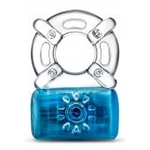 Синее эрекционное виброкольцо Pleaser Rechargeable C-Ring - Blush Novelties - в Тамбове купить с доставкой