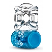 Синее эрекционное виброкольцо Pleaser Rechargeable C-Ring - Blush Novelties - в Тамбове купить с доставкой