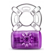Фиолетовое эрекционное виброкольцо One Night Stand Vibrating C-Ring - Blush Novelties - в Тамбове купить с доставкой
