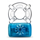 Синее эрекционное виброкольцо One Night Stand Vibrating C-Ring - Blush Novelties - в Тамбове купить с доставкой