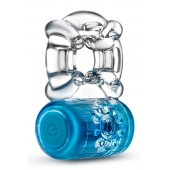 Синее эрекционное виброкольцо One Night Stand Vibrating C-Ring - Blush Novelties - в Тамбове купить с доставкой