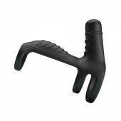 Черная вибронасадка на пенис Vibrating Penis Sling - Baile - в Тамбове купить с доставкой
