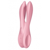 Розовый вибратор Threesome 1 с  пальчиками - Satisfyer в Тамбове Розовый вибратор Threesome 1 с  пальчиками - Satisfyer