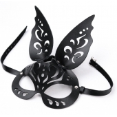 Черная ажурная маска  Зайка  с ушками - Crazy Handmade - купить с доставкой в Тамбове