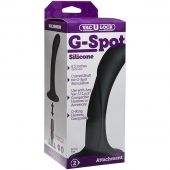 Черная изогнутая насадка Vac-U-Lock G-Spot - 16,5 см. - Doc Johnson - купить с доставкой в Тамбове