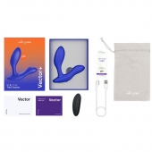 Синий анальный вибратор We-Vibe Vector+ - We-vibe - в Тамбове купить с доставкой