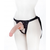 Реалистичный фаллос на поясе Harness - 20,5 см. - LOVETOY (А-Полимер) - купить с доставкой в Тамбове