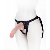 Податливый фаллос на трусиках Harness - 20,5 см. - LOVETOY (А-Полимер) - купить с доставкой в Тамбове