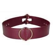 Бордовый ремень Halo Waist Belt - размер L-XL - Shots Media BV - купить с доставкой в Тамбове