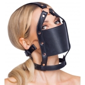 Черный намордник с кляпом-шаром Head Harness With A Gag - Orion - купить с доставкой в Тамбове